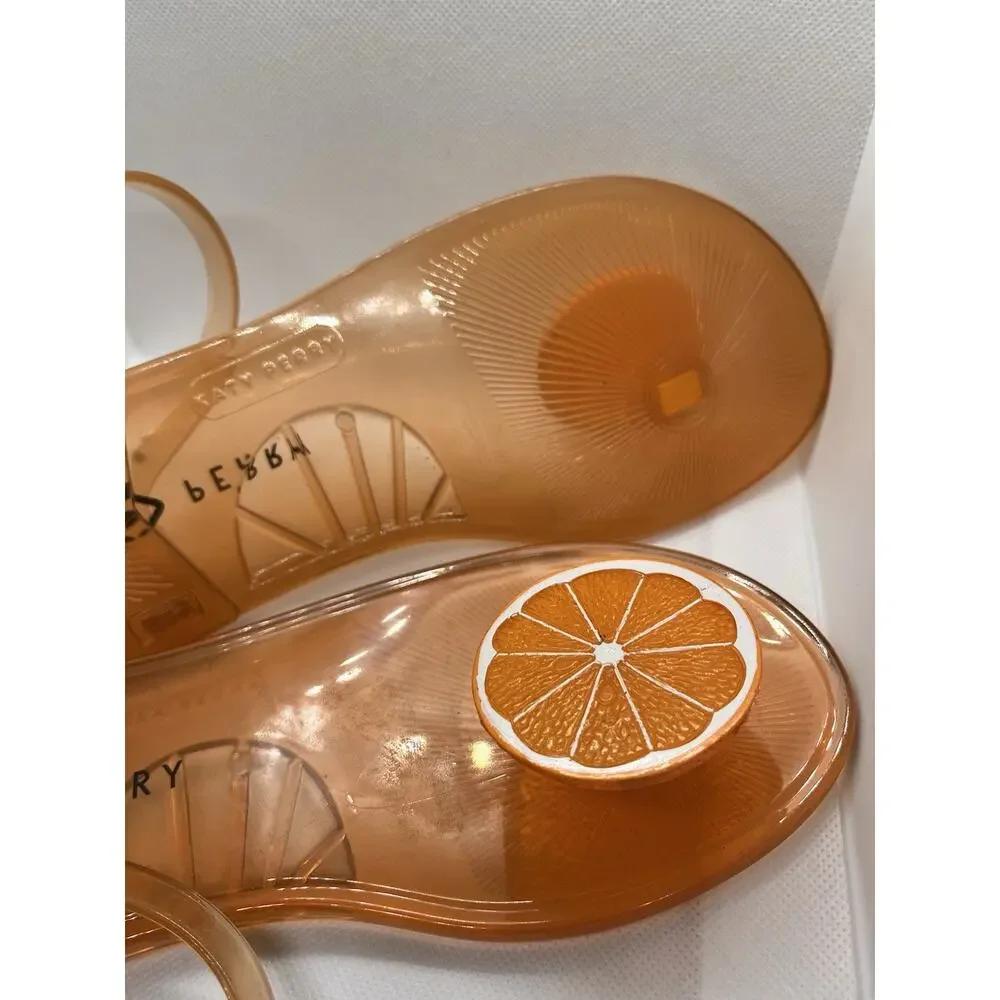Katy Perry The Geli KP0070 Orange Slice Sandals Womens 8 Slingback Buckle - Picture 2 of 4